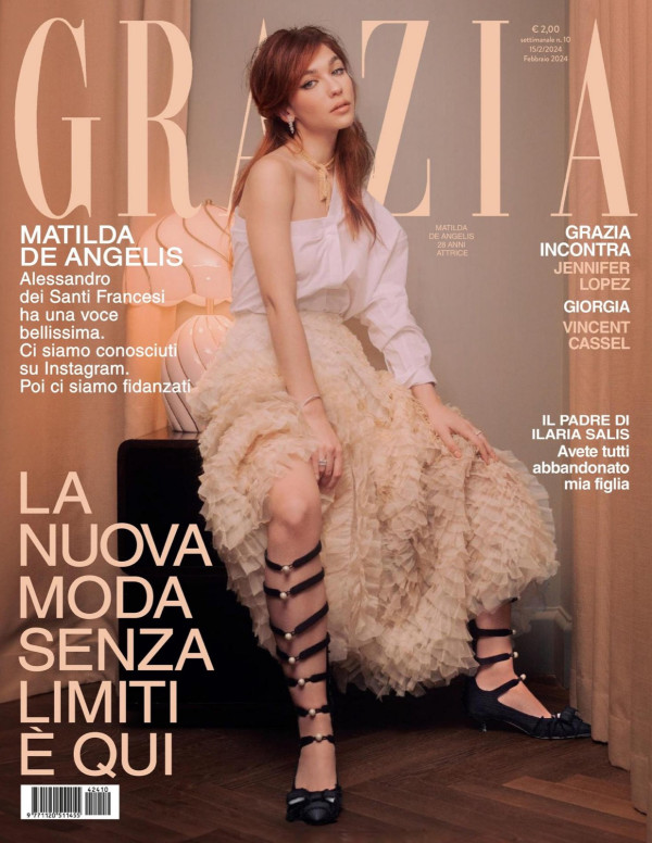 Matilda De Angelis dans Grazia magazine Italie
