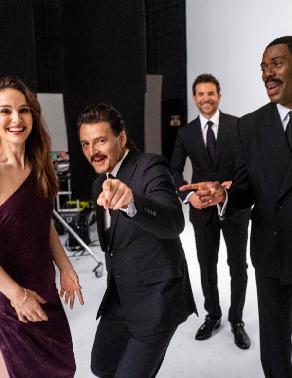 Shooting Natalie Portman pour Vanity Fair 2024 avec les stars d'Hollywood