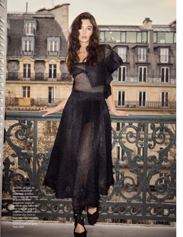 Deva Cassel à Paris dans Madame Figaro Magazine