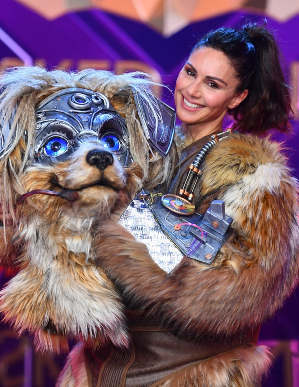 Nazan Eckes à Cologne pour l'émission The Masked Singer