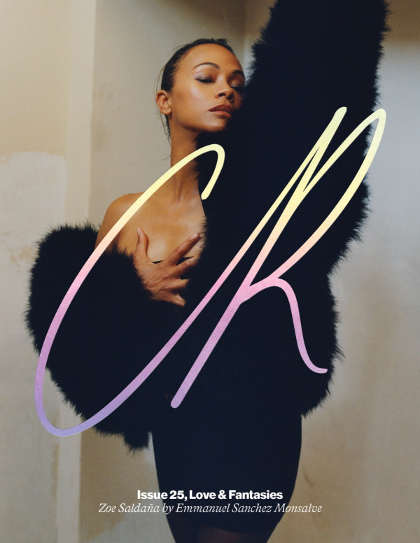 Zoe Saldana, entre cri primal et haute couture pour CR Fashion Book 25