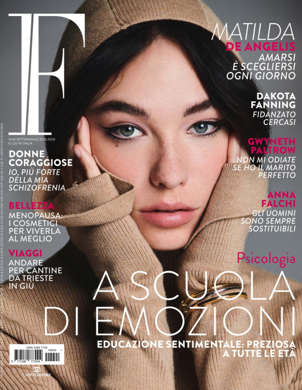 Matilda De Angelis illumine la couverture de F Magazine
