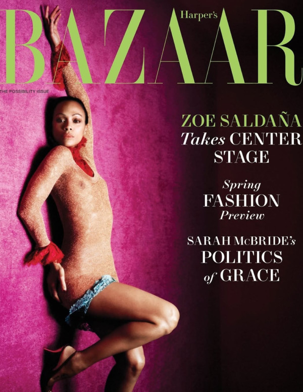 Zoe Saldana : élégance piquante et audace en soie