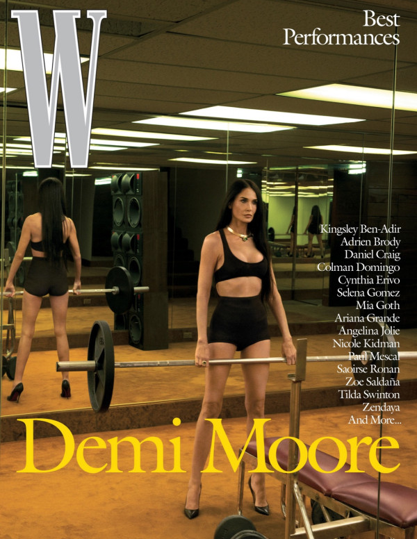 Demi Moore : De la muscu au glamour dans W Magazine