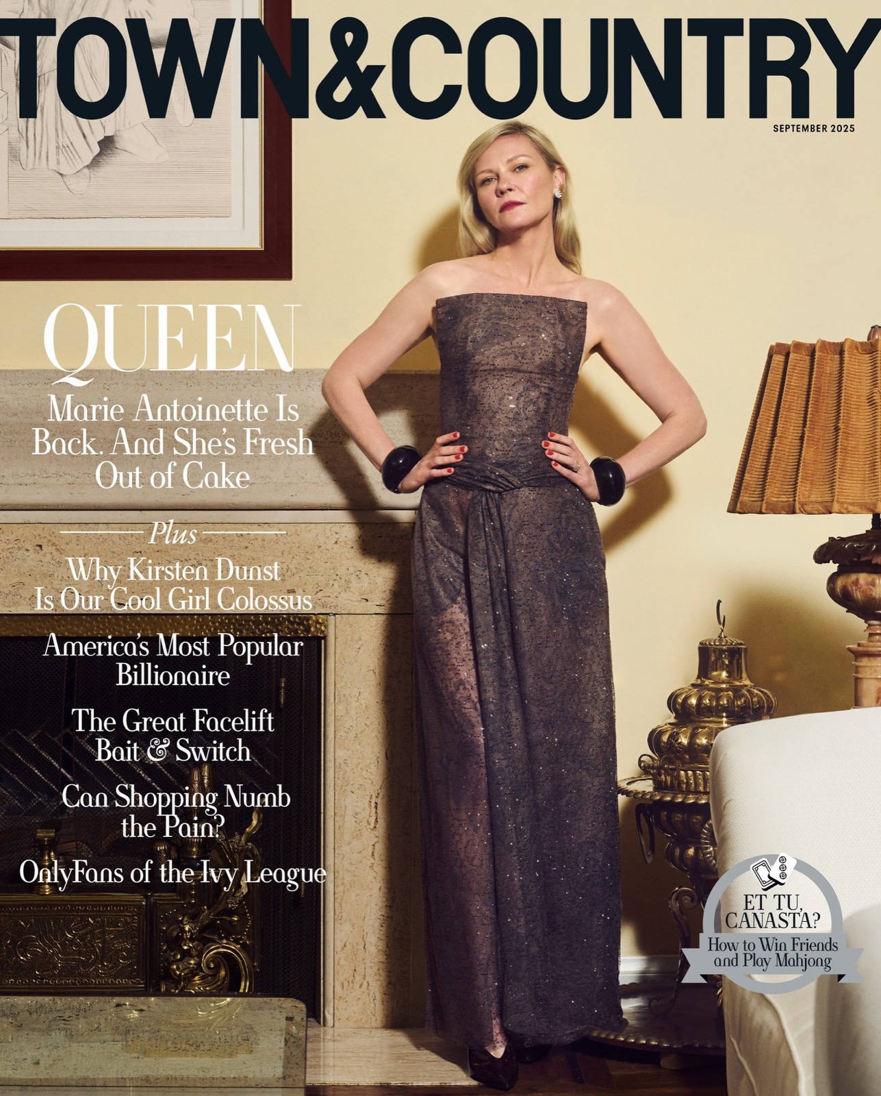 Kirsten Dunst – Town & Country Magazine en robes élégantes