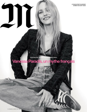 Vanessa Paradis en shooting noir et blanc pour Le Monde