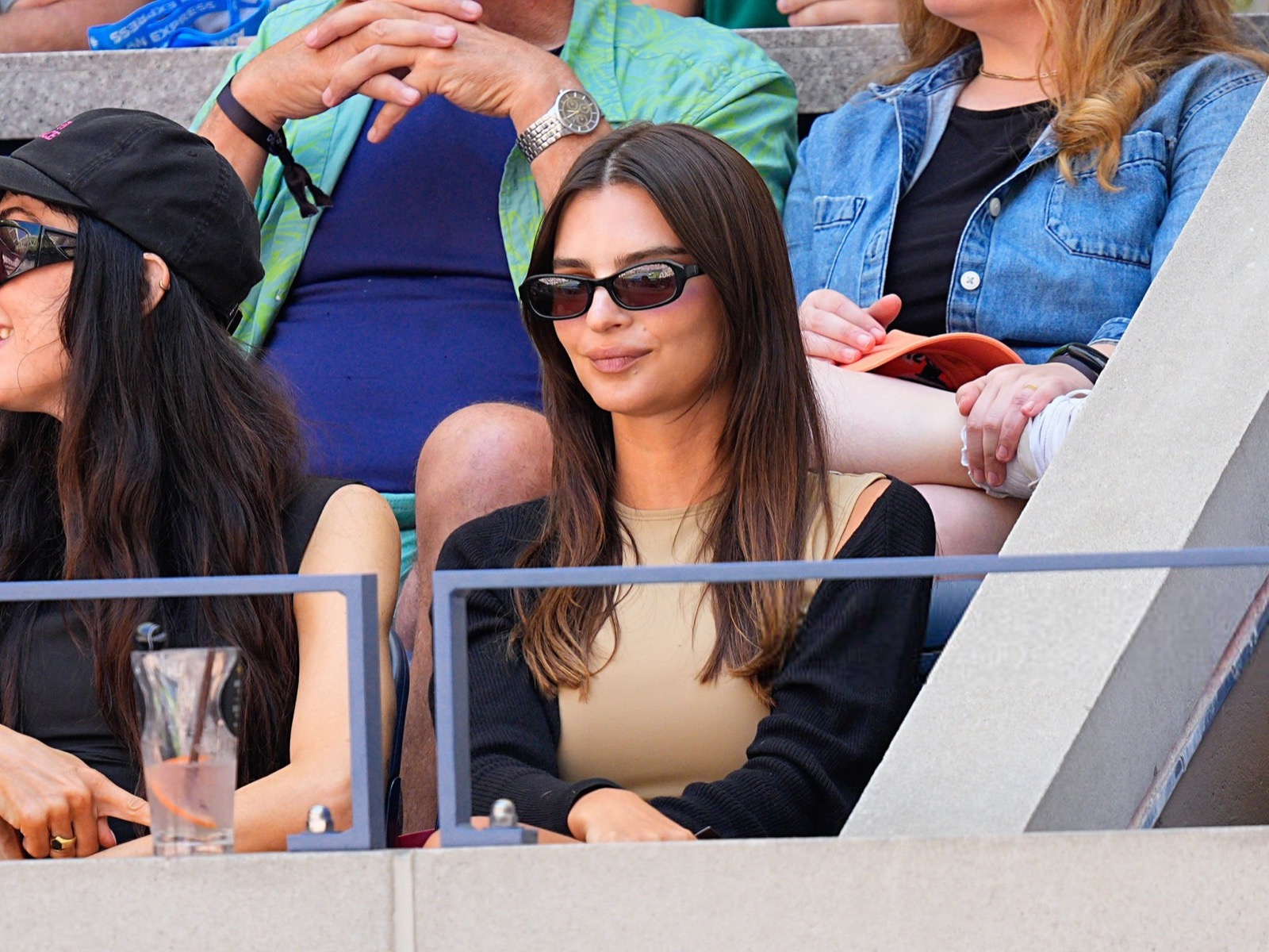 Emily Ratajkowski au tournoi de l’US Open à New York