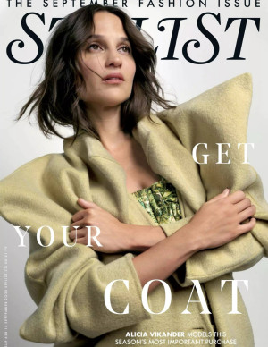 Alicia Vikander dans le magazine Stylist de septembre 2025