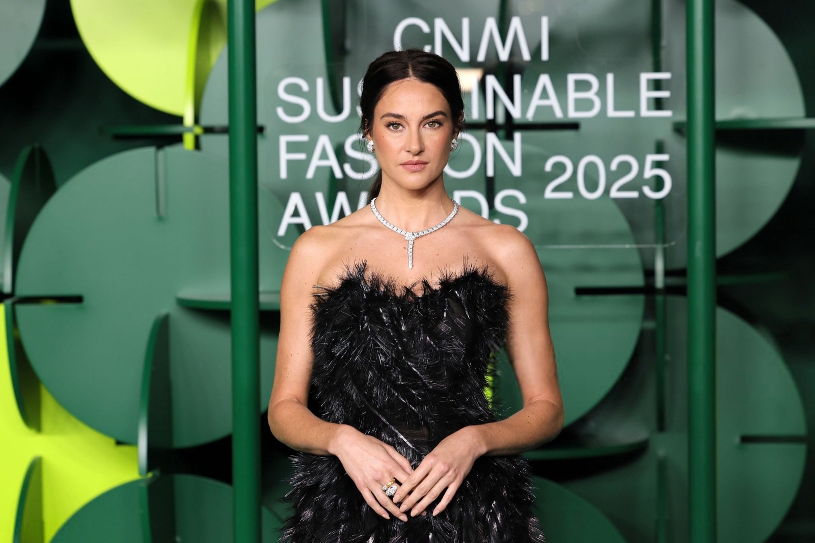 Shailene Woodley aux CNMI Sustainable Fashion Awards pendant la Fashion Week