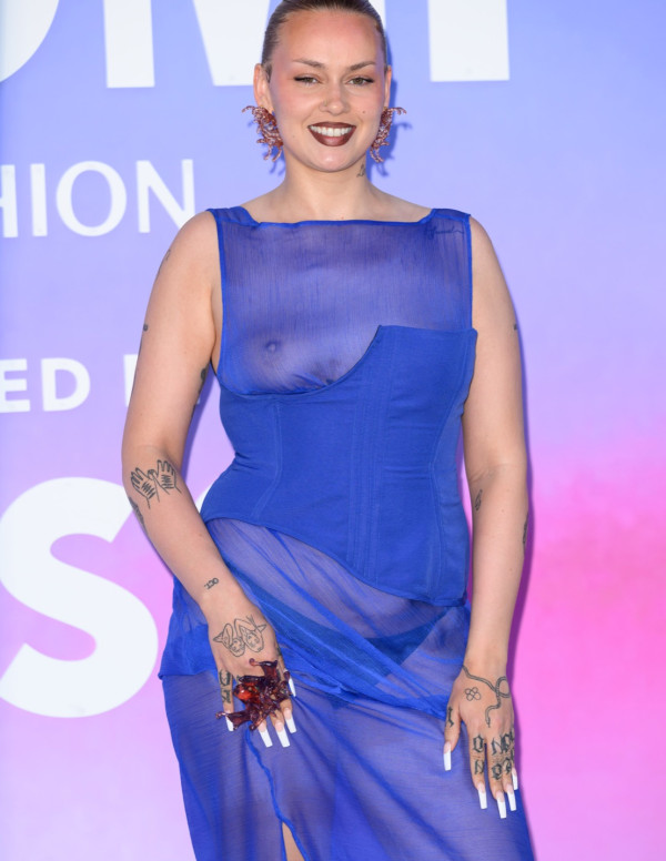 Sasha Keable électrise la V&A Summer Party à Londres dans une robe bleue indécente
