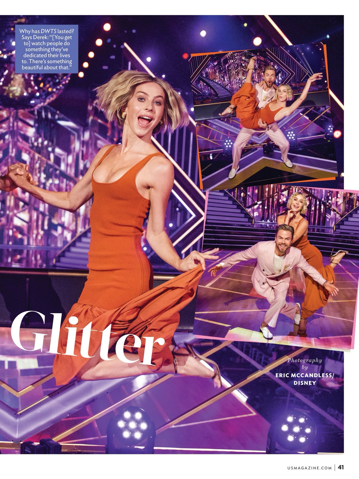 Julianne Hough enflamme le dancefloor céleste pour Us Weekly