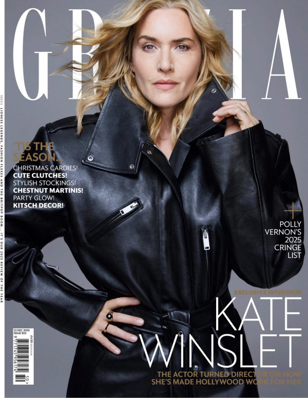 Kate Winslet électrise Grazia UK dans un chic cuir assumé