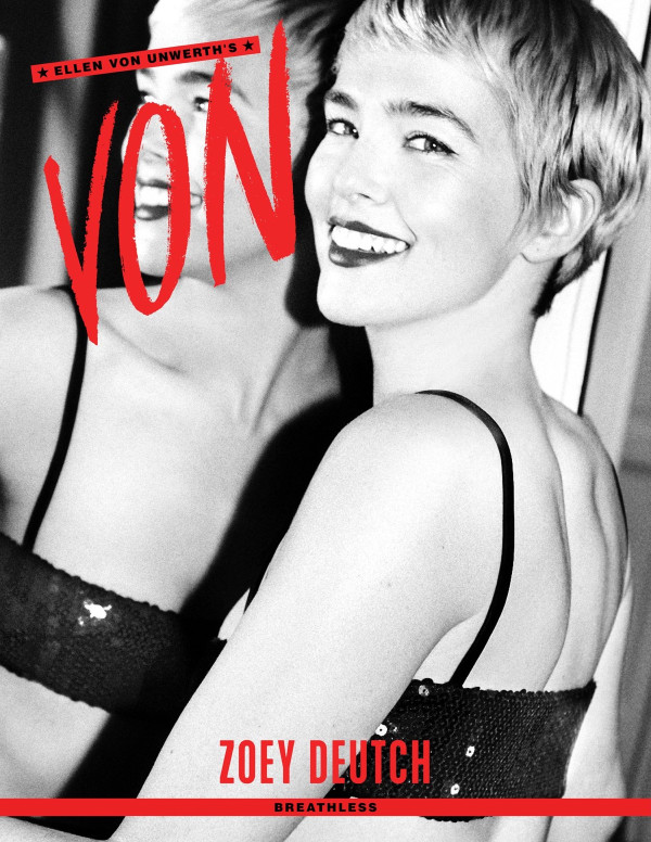 Zoey Deutch en couverture du magazine Von 2025