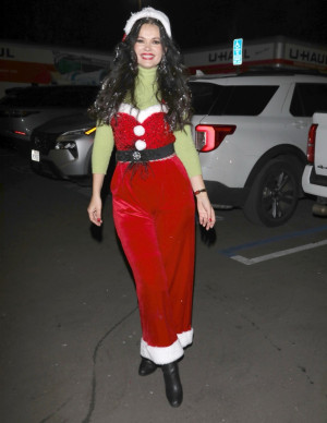 Natasha Blasick devant un centre d’aide aux sans-abri à Los Angeles