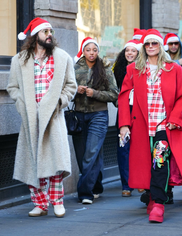 Heidi Klum en balade de Noël à New York, sortie urbaine festive