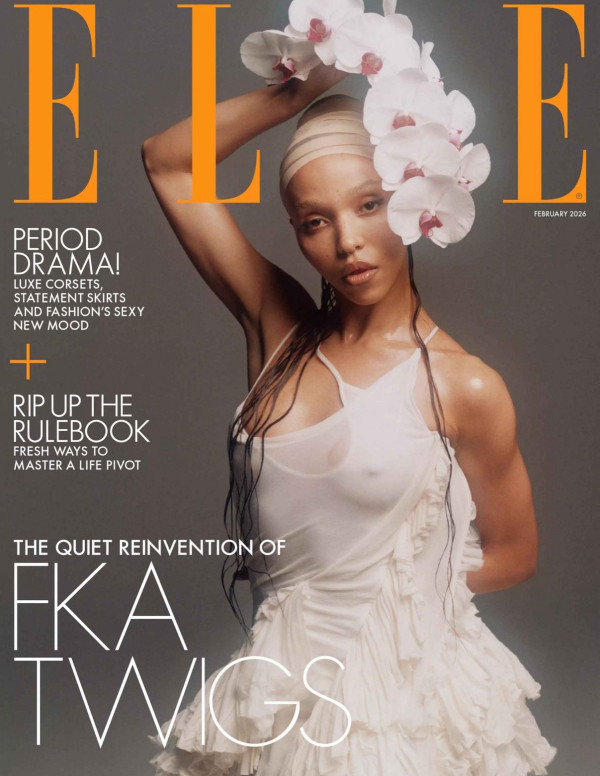 FKA Twigs en couverture de ELLE UK, rébellion sous cellophane