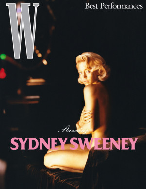 Sydney Sweeney en couverture de W Magazine, Marilyn coincée en répétition lumière