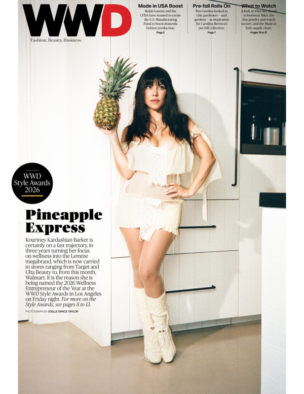 Kourtney Kardashian en couverture de WWD, ananas plus dangereux qu’un couteau
