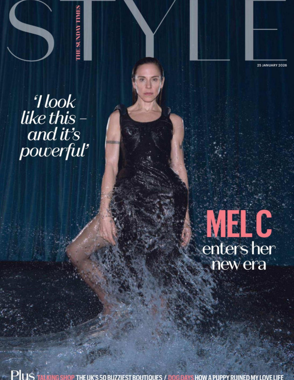 Mel C pour The Sunday Times Style, bain pas sage