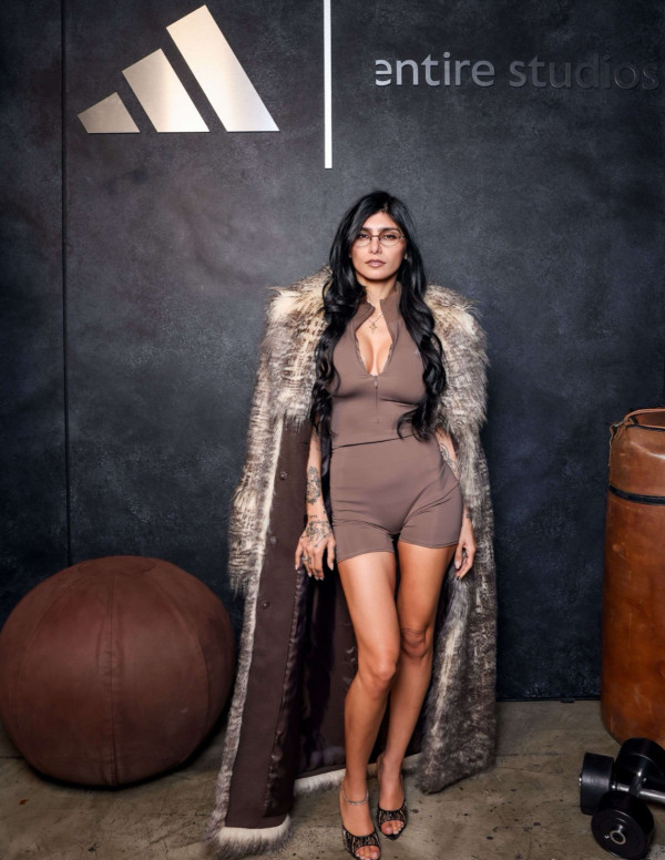 Mia Khalifa au lancement adidas x Entire Studios, sport sérieux, cardio suspect