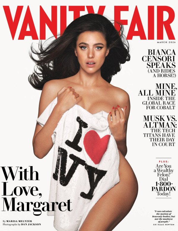 Margaret Qualley chez Vanity Fair, pudeur stratégique, tempête textile