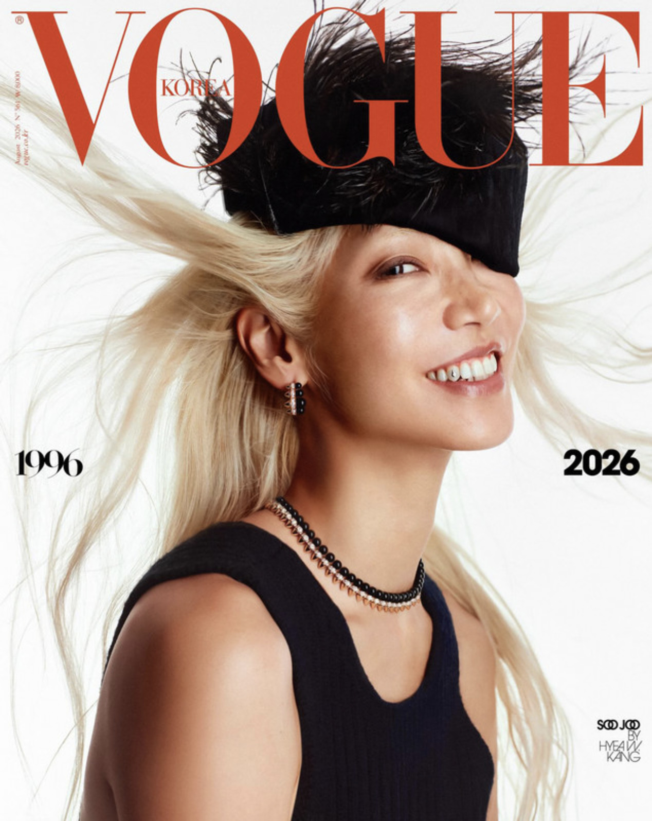 Soo Joo Park pour Vogue Korea, jambes nues sous plastique