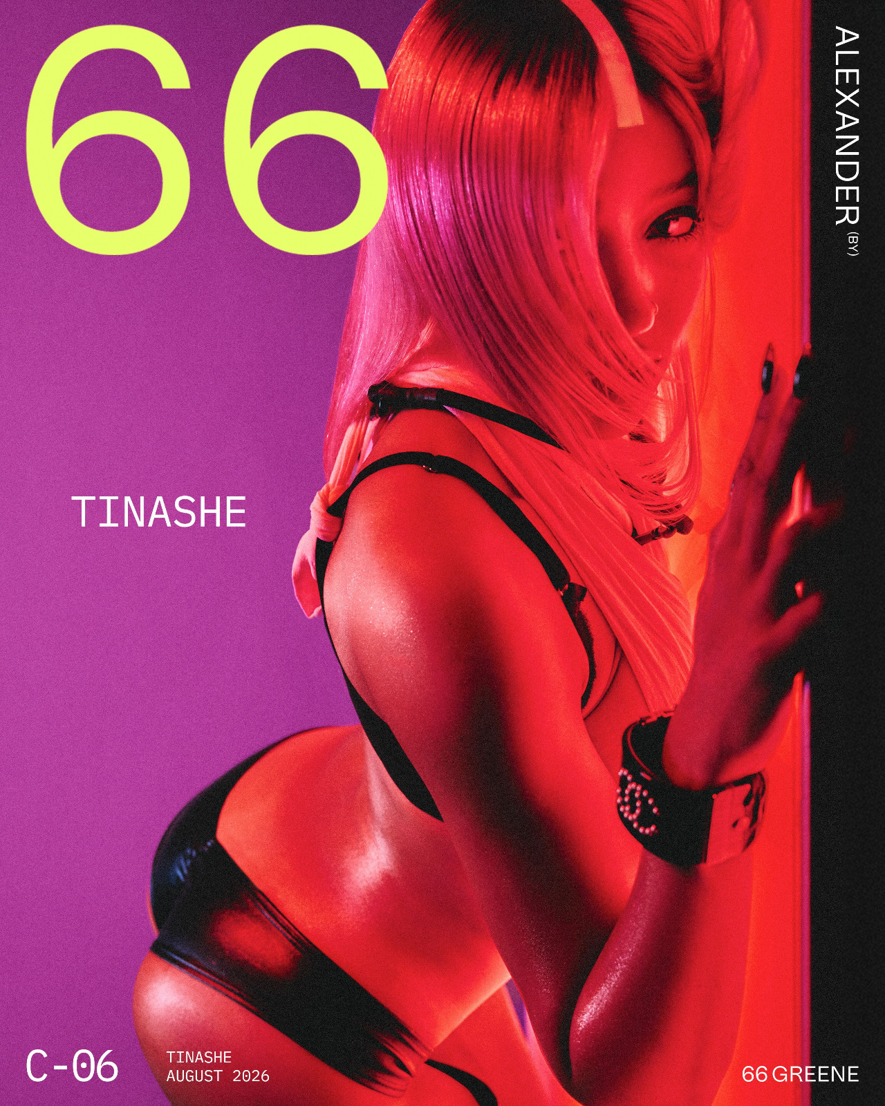 Tinashe dévoile ses courbes en lingerie sous les néons de 66 Greene