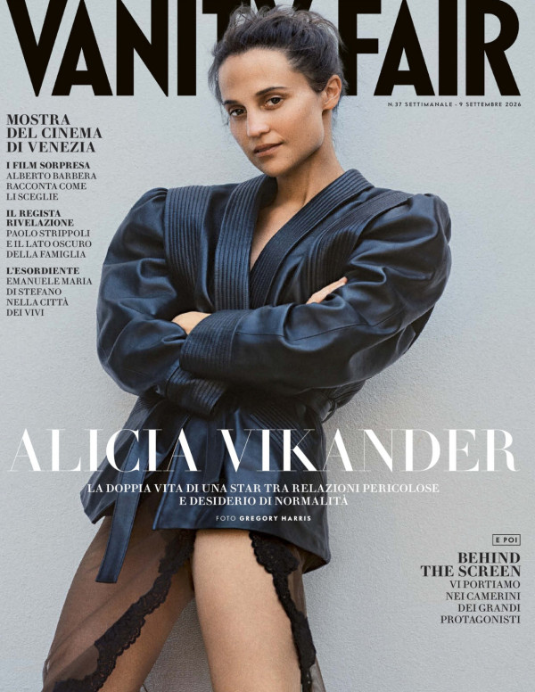 Alicia Vikander chez Vanity Fair, le blazer oublie quelques frontières