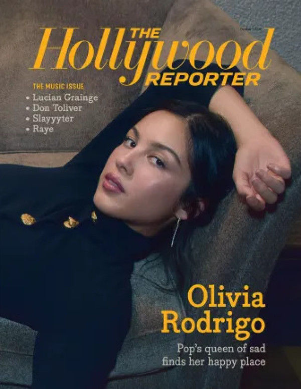 Olivia Rodrigo en bustier fleuri pour The Hollywood Reporter Music Issue